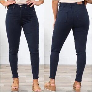 Judy Blue Garment Dyed Navy Jeans 20W Skinny Fit Stretch JB88791 C